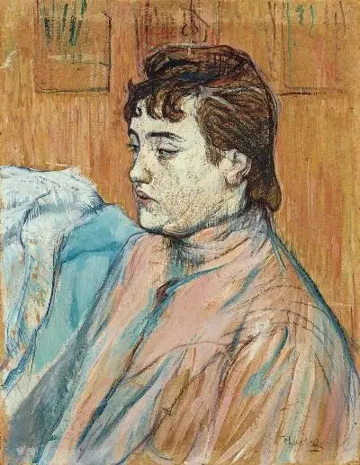 Portræt af en prostitueret - Henri de Toulouse-Lautrec