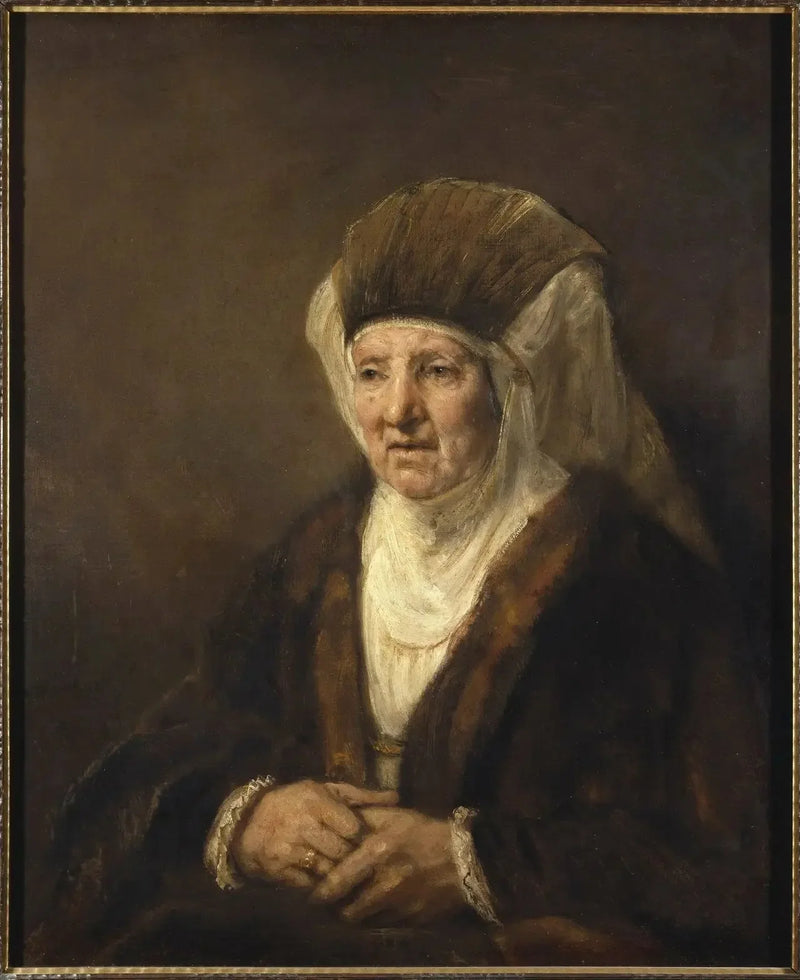 Portræt af en gammel kvinde - Rembrandt