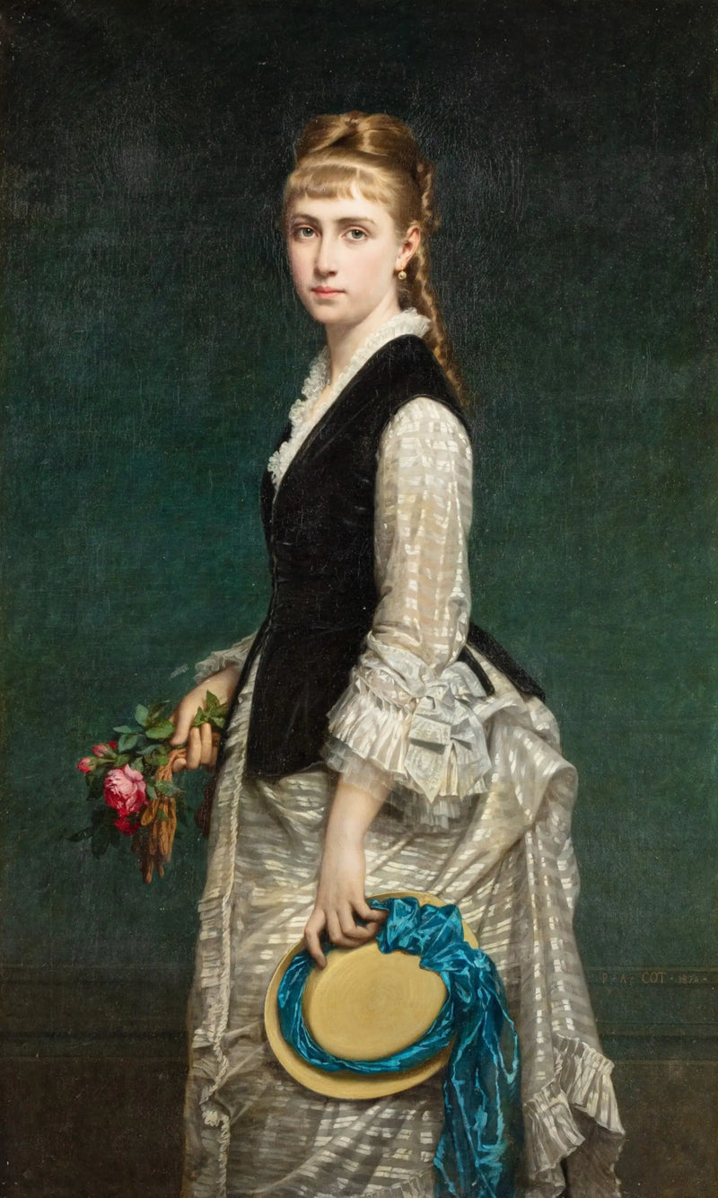 Portrait af Alice Heine, hertuginde af Richelieu, prinsesse af Monaco - Pierre Auguste Cot