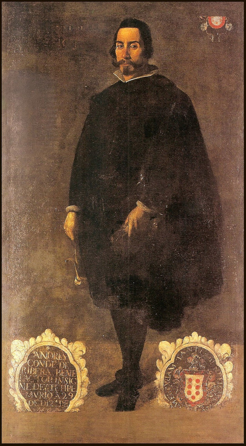 Portræt af Andrés Condé de Ribera - Francisco de Zurbarán