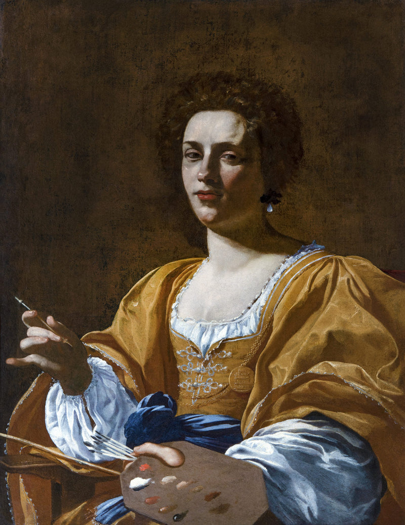 Portræt af Artemisia Gentileschi - Simon Vouet