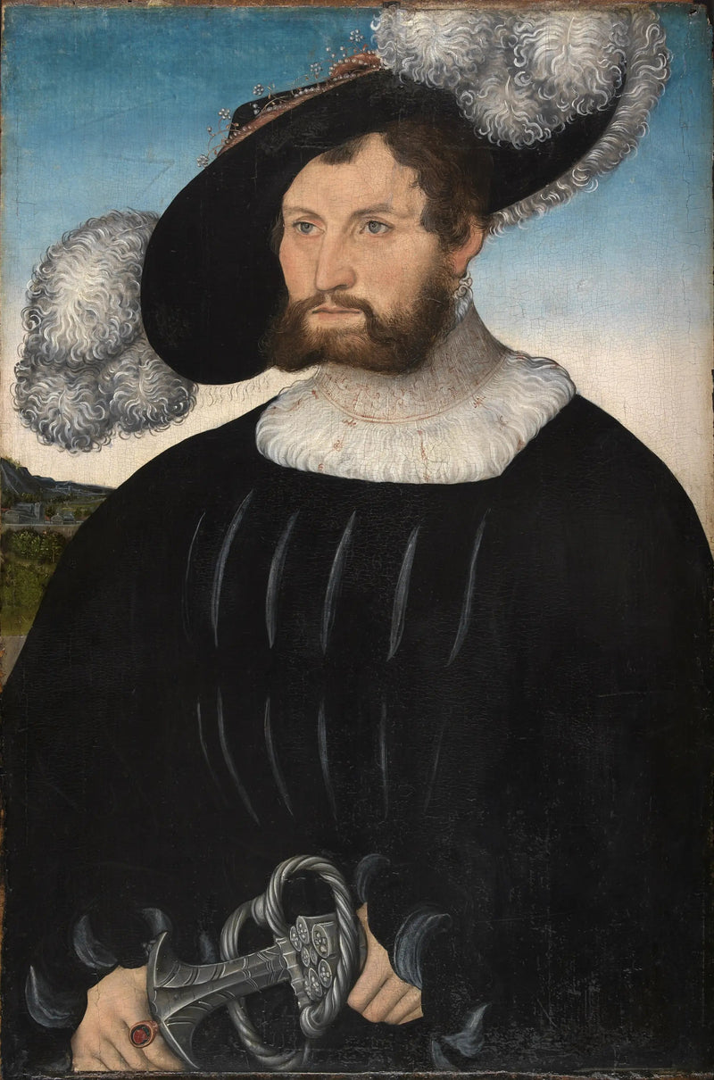 Portræt af A. de Rechenberg - Lucas Cranach den Ældre