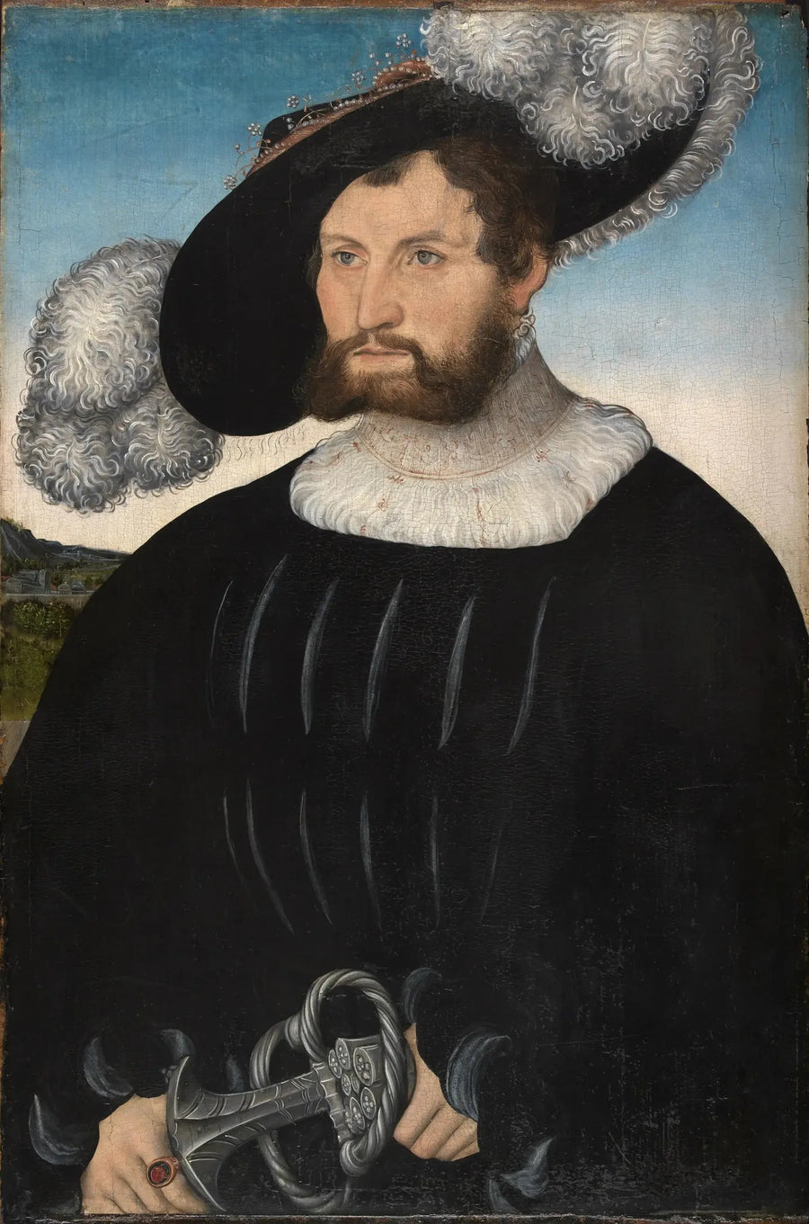 Portræt af A. de Rechenberg - Lucas Cranach den Ældre