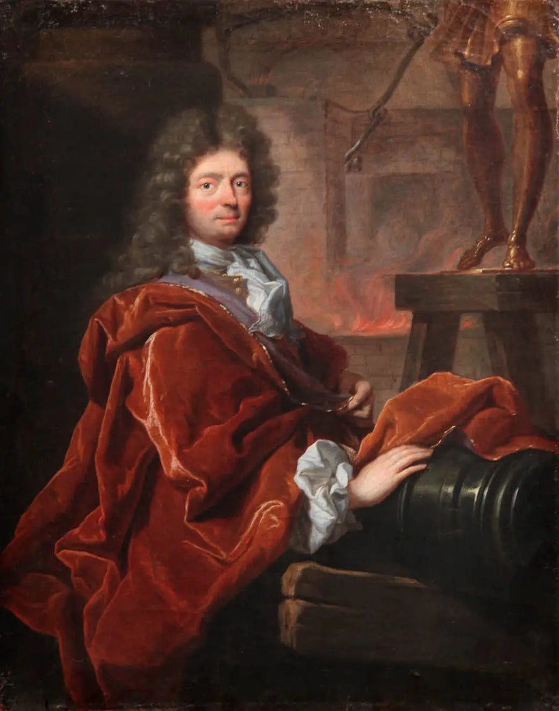 Portræt af Balthasar Keller, smed - Hyacinthe Rigaud