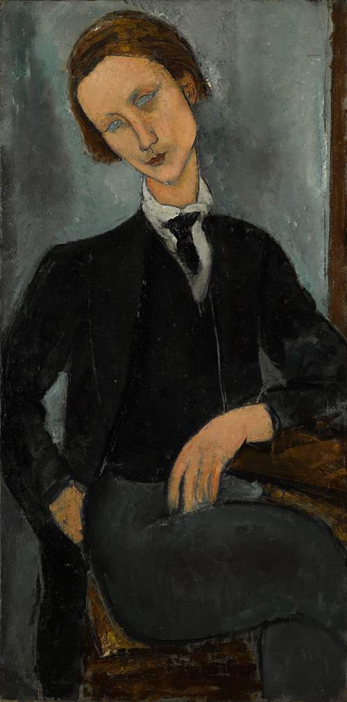 Reproduction du tableau « Portrait de Baranowski - Amedeo Modigliani » par Alpha Reproduction en peinture à l’huile