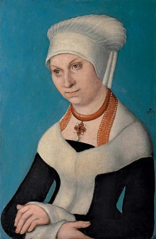 Portræt af Barbara, hertuginde af Sakse (1471-1539) - Lucas Cranach den Ældre