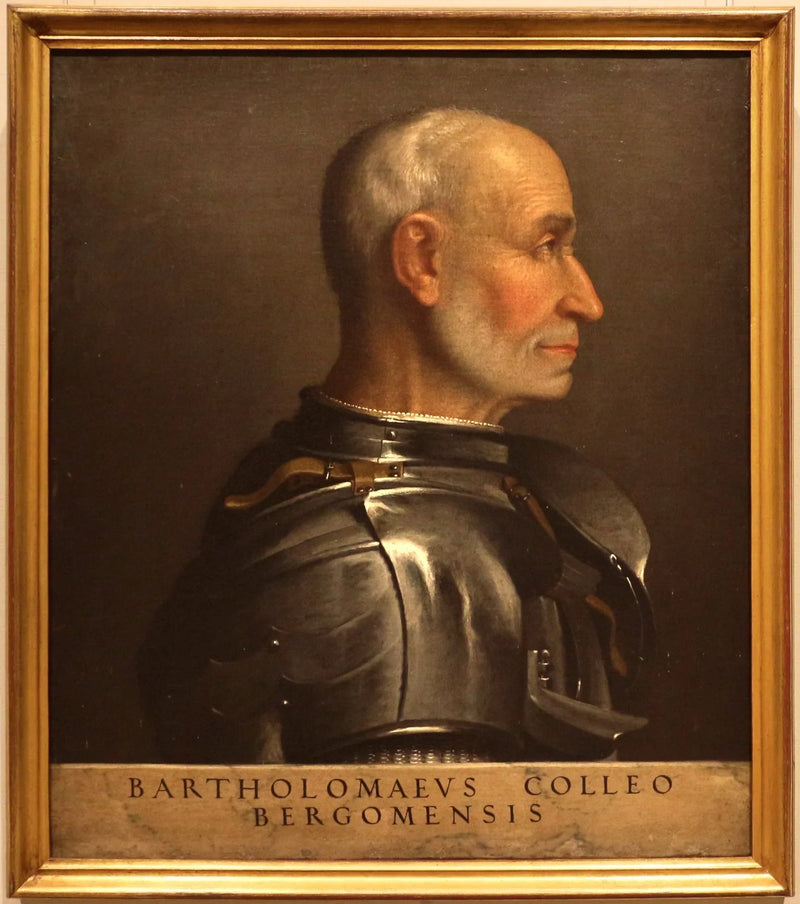 Portræt af Bartolomeo Colleoni - Giovanni Battista Moroni