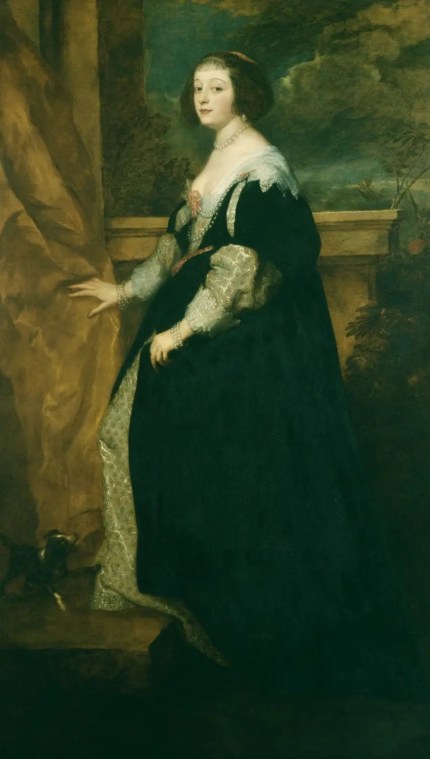 Portrait de Béatrice de Cusance, prinsesse af Cante-Croix - Antoine van Dyck