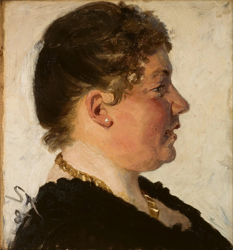 Portrait af Béatrice Diderichsen. - Peder Severin Krøyer