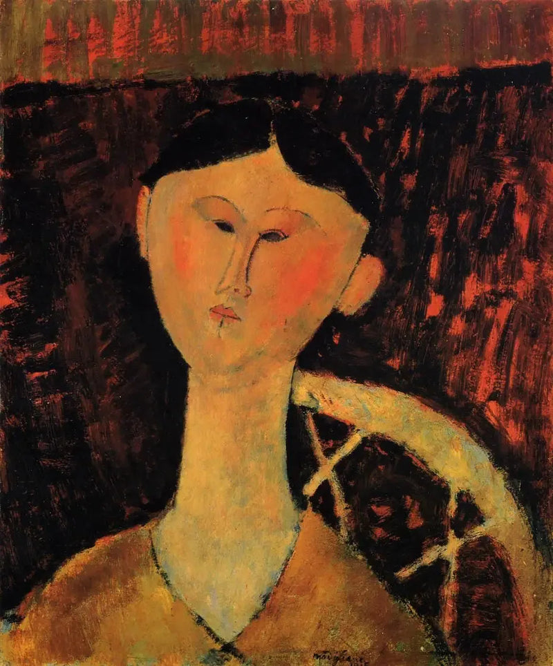Portræt af Béatrice Hastings - Amedeo Modigliani