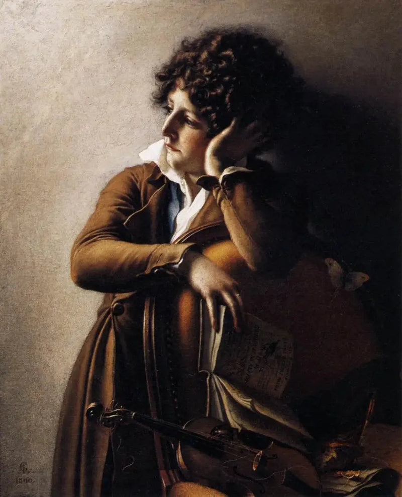 Portrait af Benoît Agnès Trioson (1790 – 1804), kaldet « Ruhehaus » - Anne-Louis Girodet