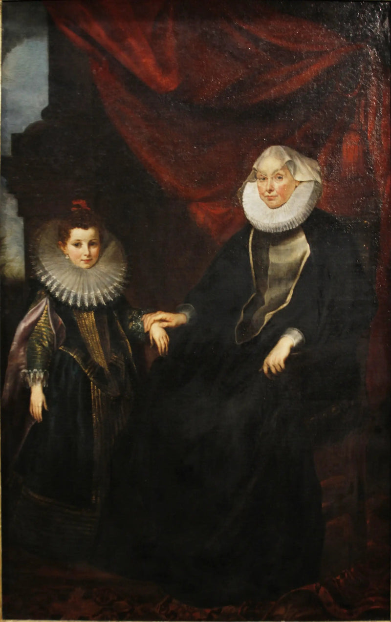 Portrait af Bianca Spinola Imperiale (1554-1622) og hendes niece Maddalena Imperiale - Peter Paul Rubens