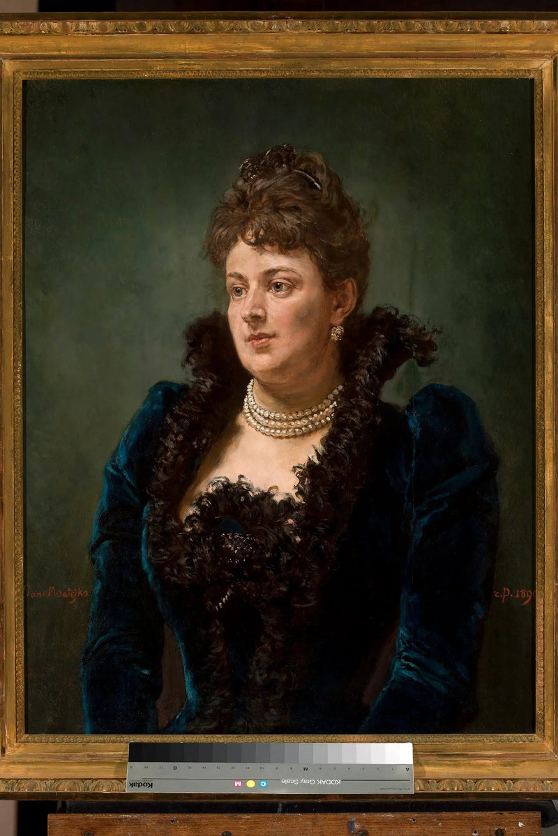 Portræt af Bona Ossowiecka - Jan Matejko