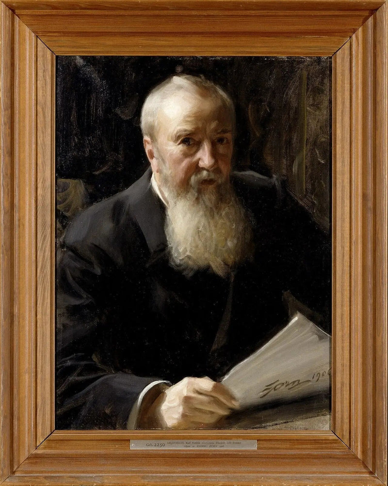 Portrait af Carl Fredrik Liljevalch - Anders Zorn