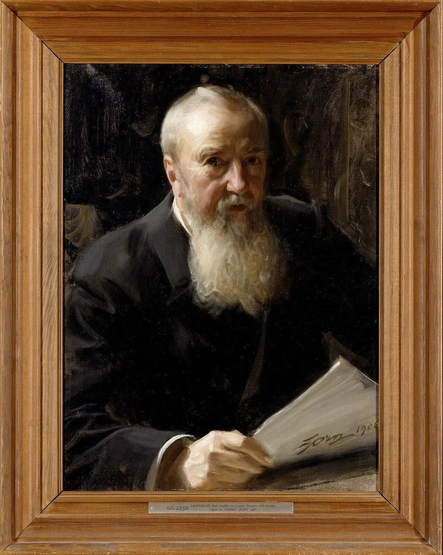 Portrait af Carl Fredrik Liljevalch - Anders Zorn