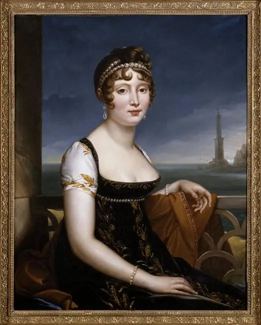 Portrait de Caroline Murat devant la baie de Naples - François Gérard