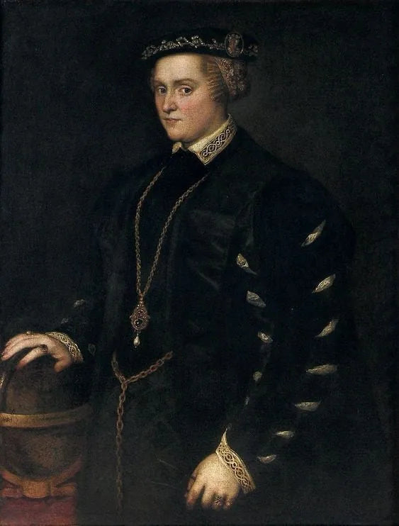 Portræt af Katarina af Østrig (1533-1572), dronning af Polen - Jacopo Tintoretto