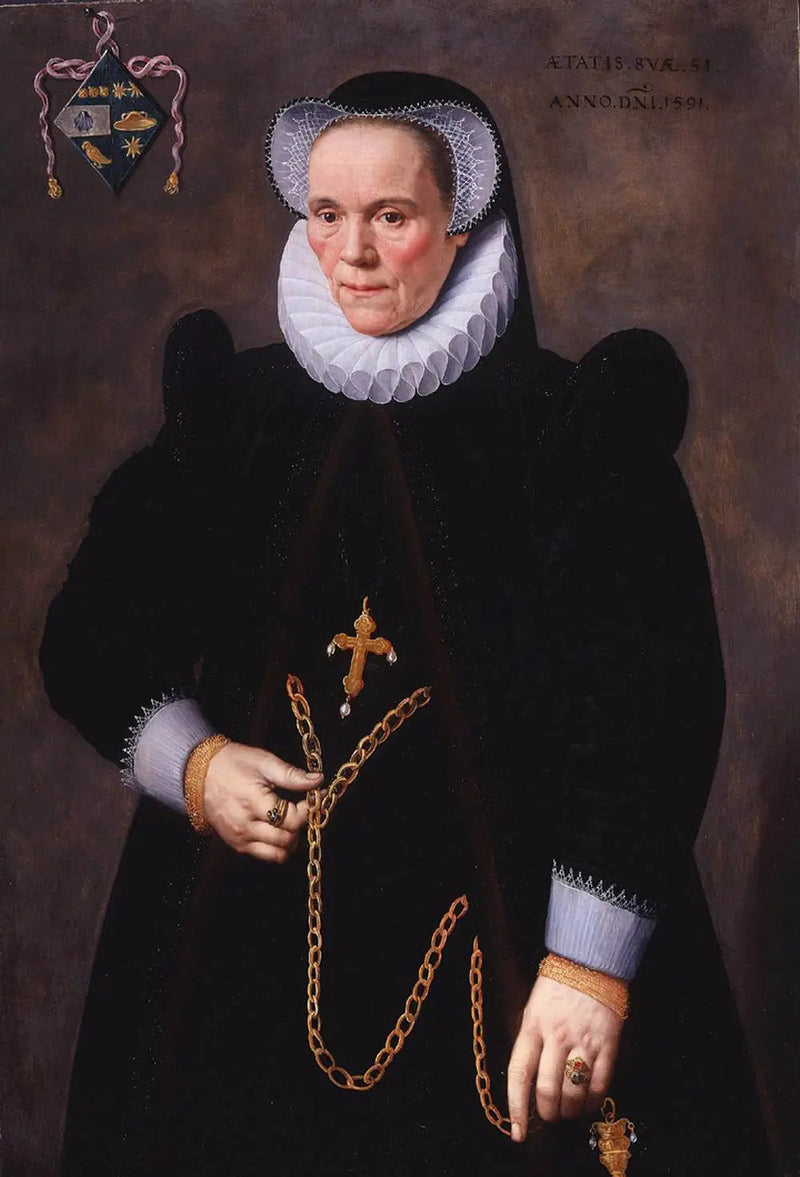 Portrait de Catherine van Damme, épouse de François de Groote - Frans Pourbus den Yngre