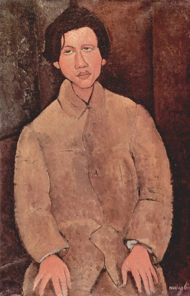 Portræt af Chaïm Soutine - Amedeo Modigliani