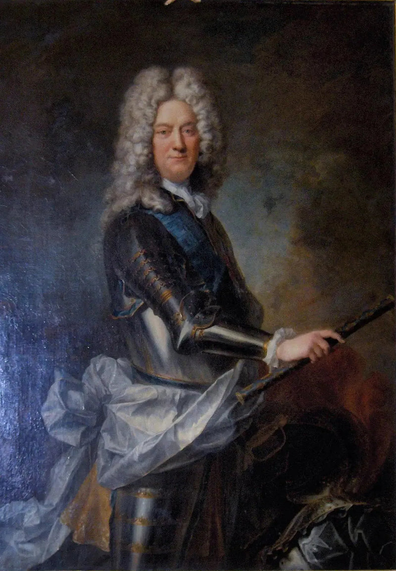 Portræt af Charles-Armand de Gontaut, hertug af Biron, marskal af Frankrig - Hyacinthe Rigaud