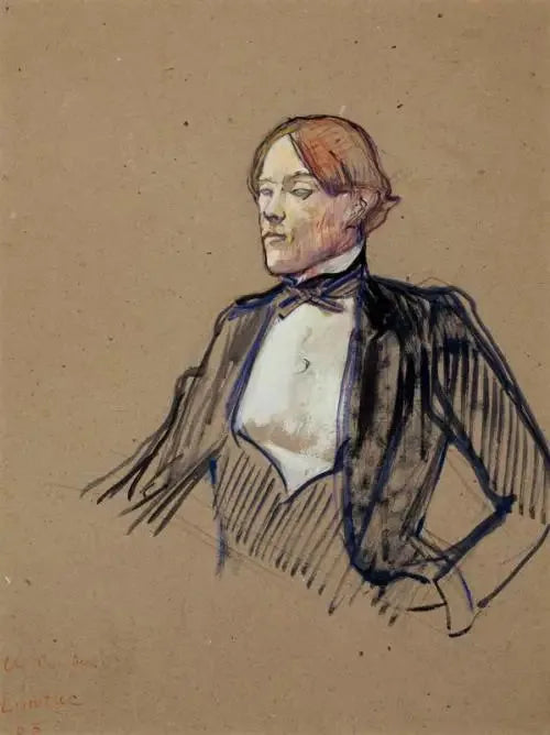 Portrait de Charles Conder - Henri de Toulouse-Lautrec image 1 copie de tableau peinte à la main