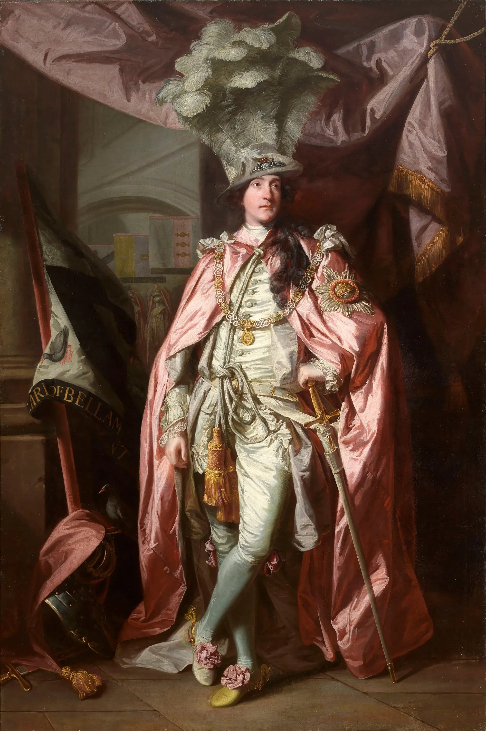 Portrait de Charles Coote, 1er comte de Bellamont (1738-1800), en robe de l'Ordre du Bain - Joshua Reynolds image 1 reproduction d’œuvre d’art à l’huile