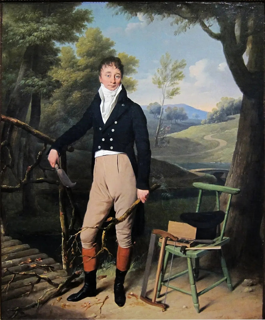 Portræt af Charles d'Aucourt de Saint-Just - Louis-Léopold Boilly