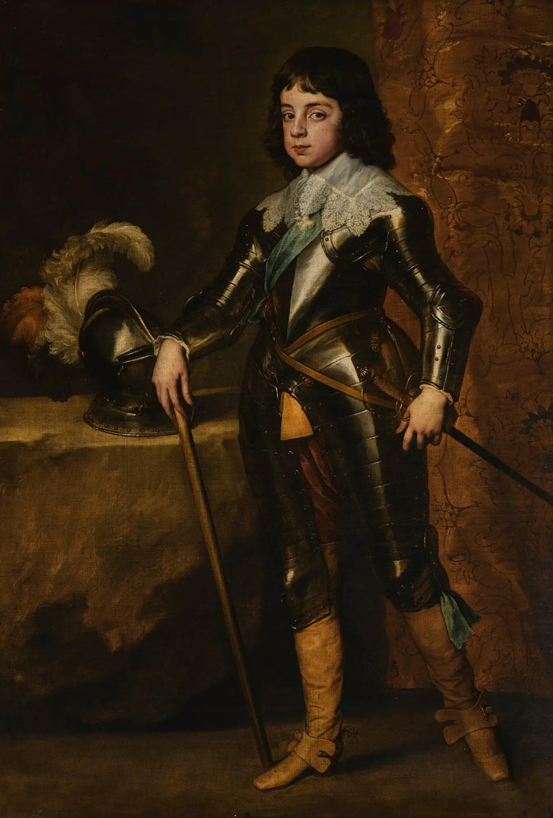 Portrait de Charles II en prins af Wales - Antoine van Dyck