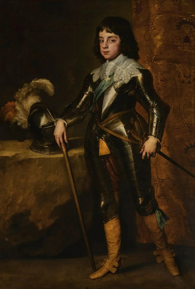 Portrait de Charles II en prins af Wales - Antoine van Dyck