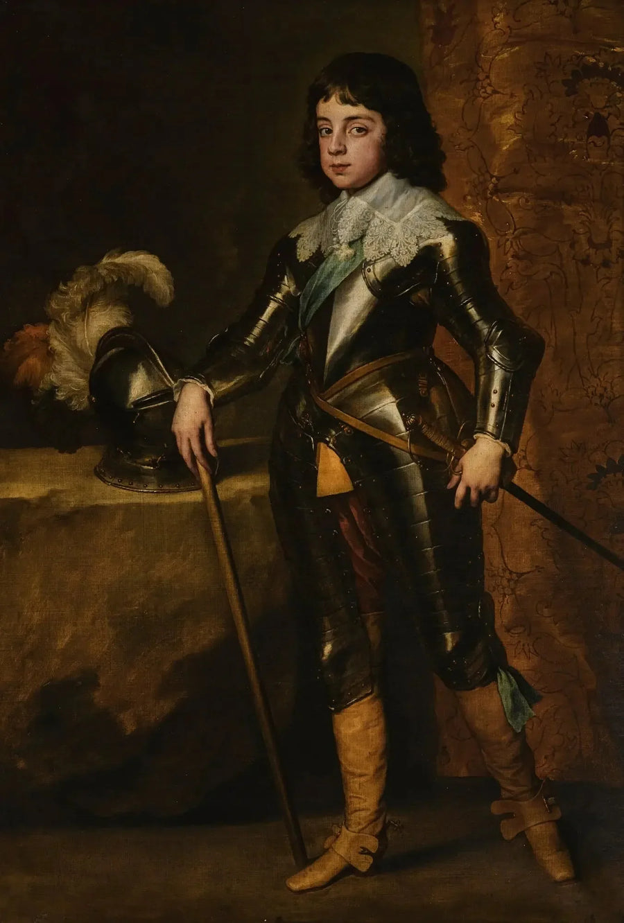 Portrait de Charles II en prins af Wales - Antoine van Dyck