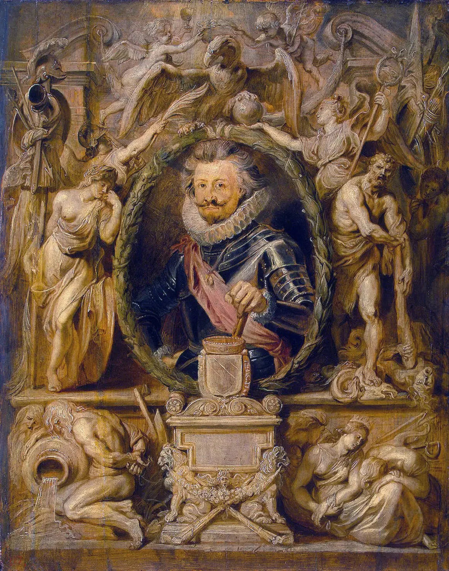 Portrait af Charles de Longueval - Peter Paul Rubens