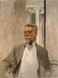Portræt af Charles M. Kurtz, grundlægger og direktør for Albright Art Gallery (1905-1909) - Joaquín Sorolla