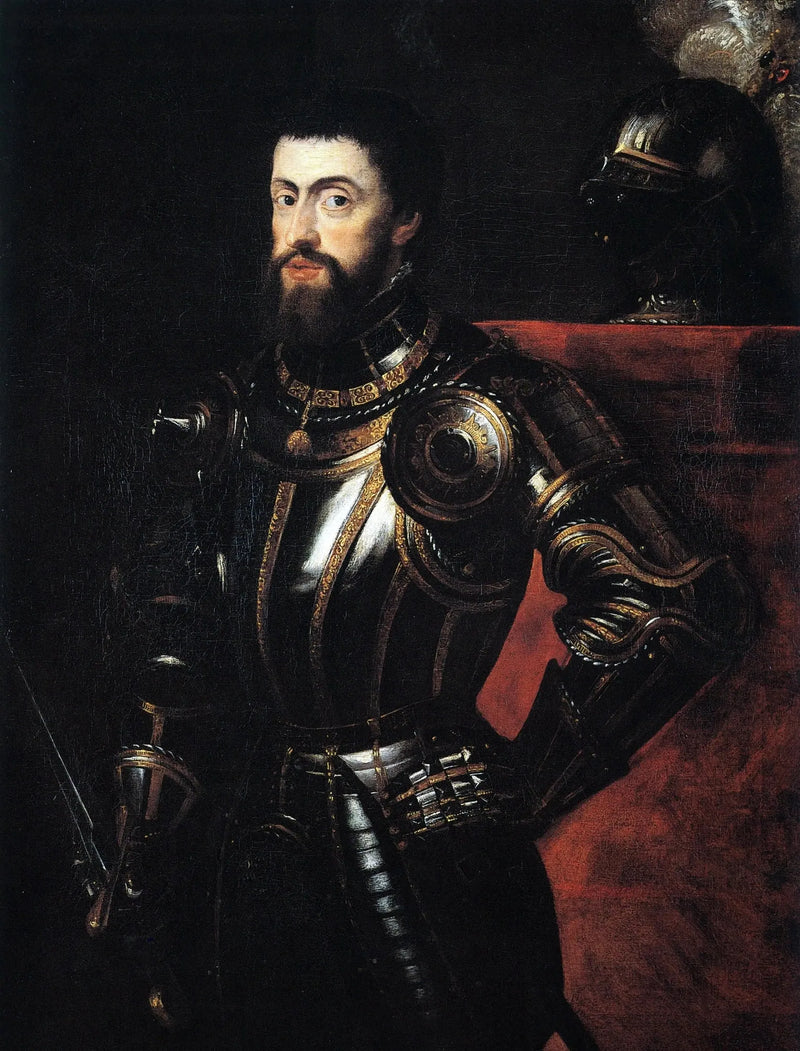 Portræt af Karl V. - Peter Paul Rubens