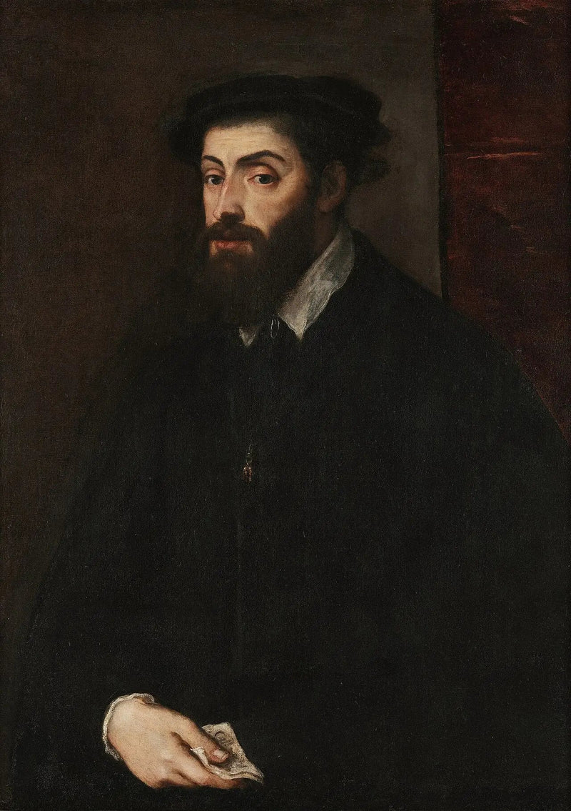 Portræt af Charles Quint - Titian