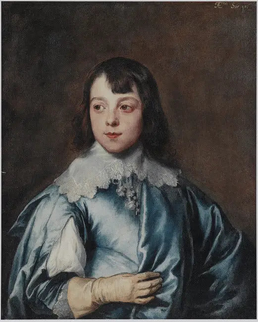 Portræt af Charles Stanley, Lord Strange, 8. greve af Derby (1628-1672) i en alder af ti år - Antoine van Dyck