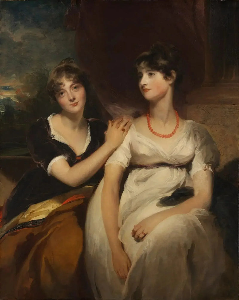 Portræt af Charlotte og Sarah Carteret-Hardy - Thomas Lawrence