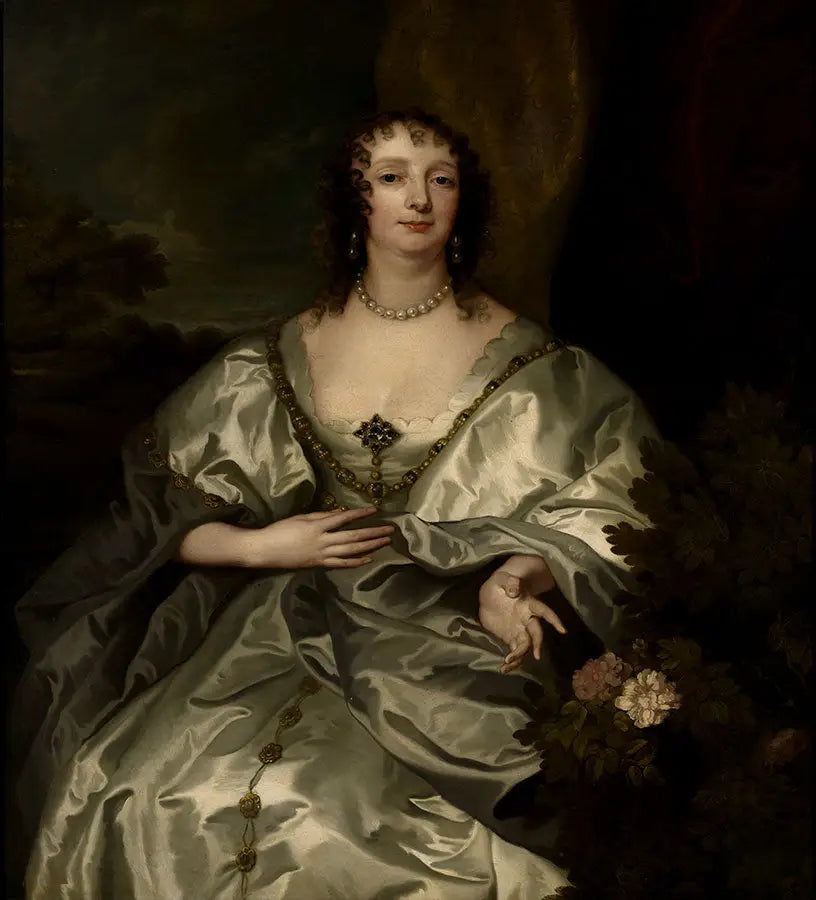Portrait de Charlotte de la Trémoïlle, Lady Strange, future comtesse de Derby (1599-1664) - Antoine van Dyck