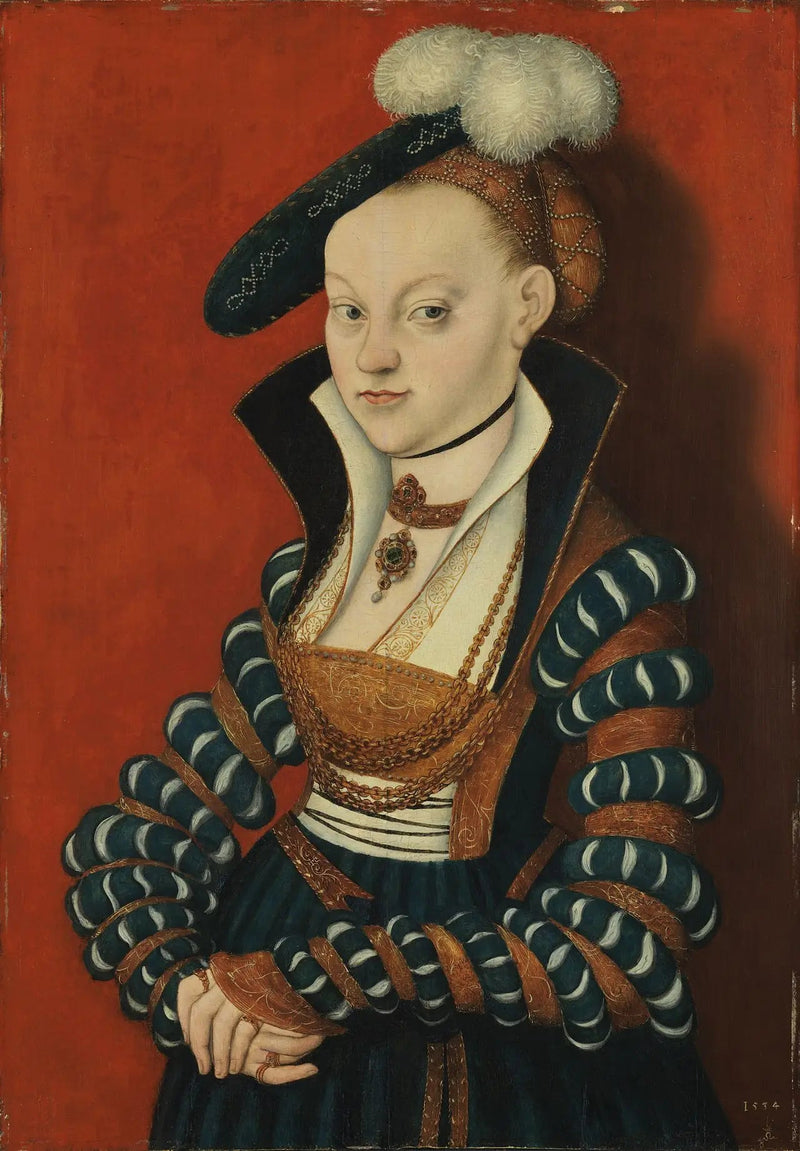 Portræt af Christiane von Eulenau - Lucas Cranach den Ældre