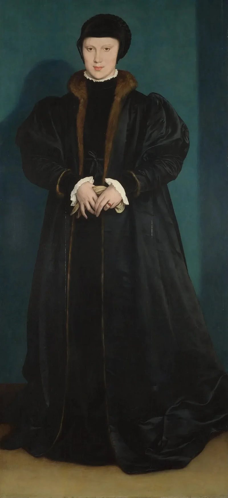 Portræt af Christine af Danmark - Hans Holbein den Yngre