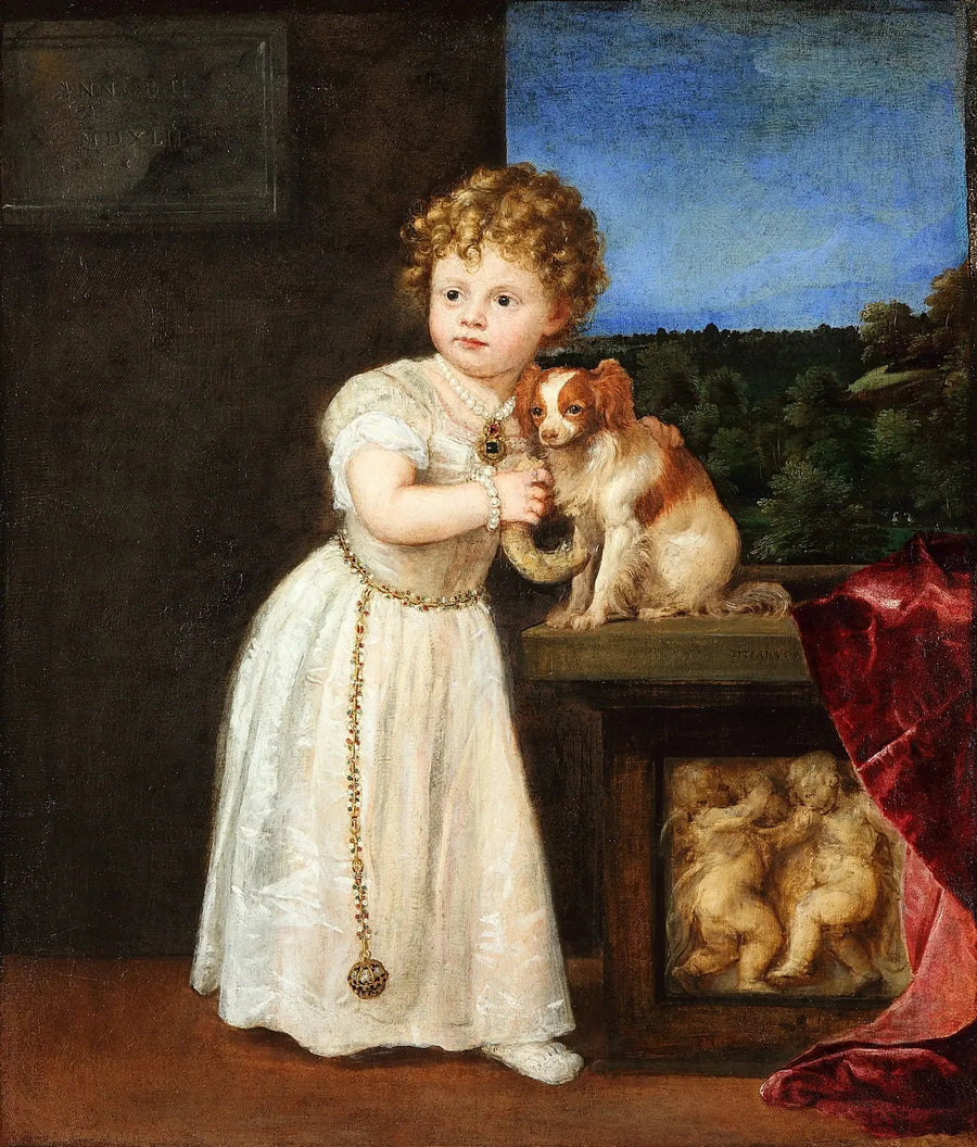 portræt af Clarissa Strozzi - Titian