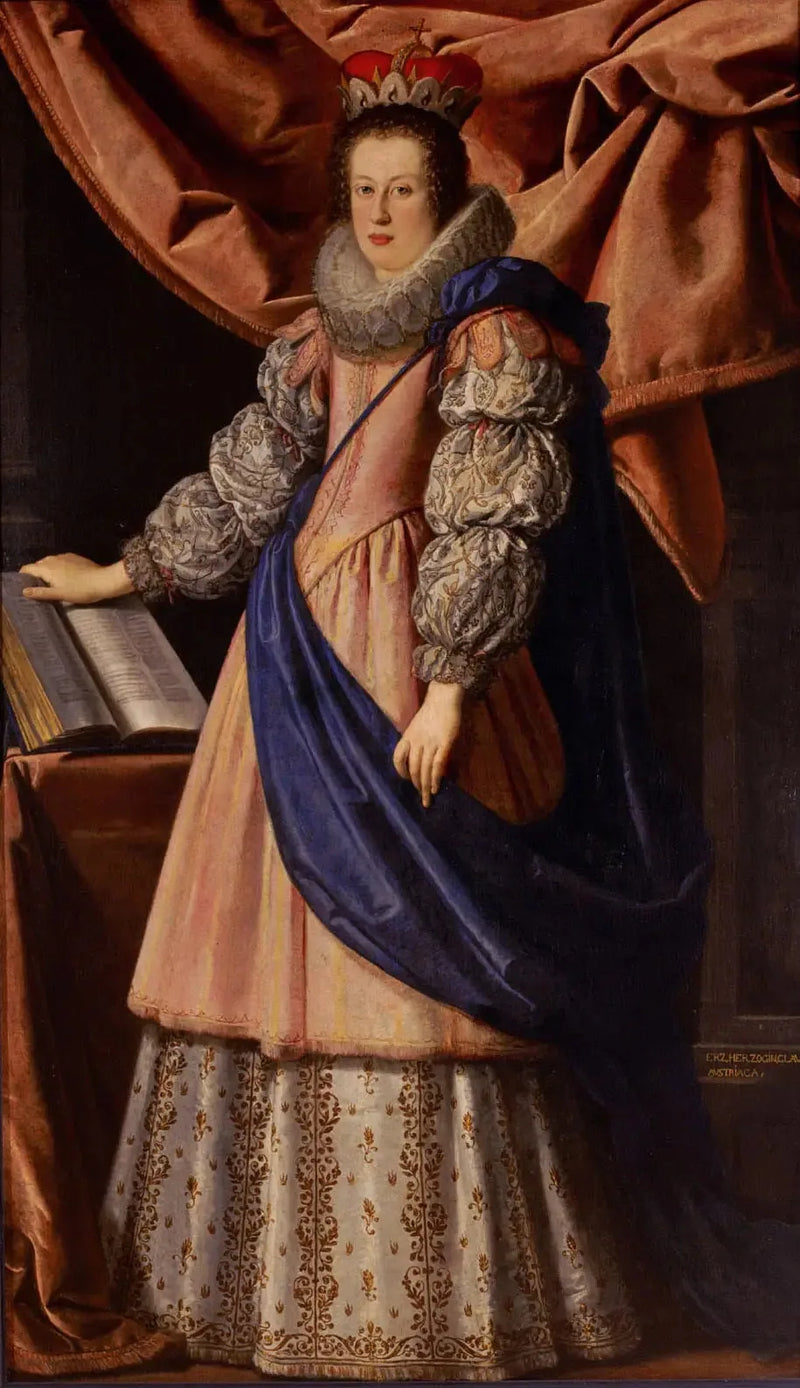 Portræt af Claudia de' Médicis - Lorenzo Lippi