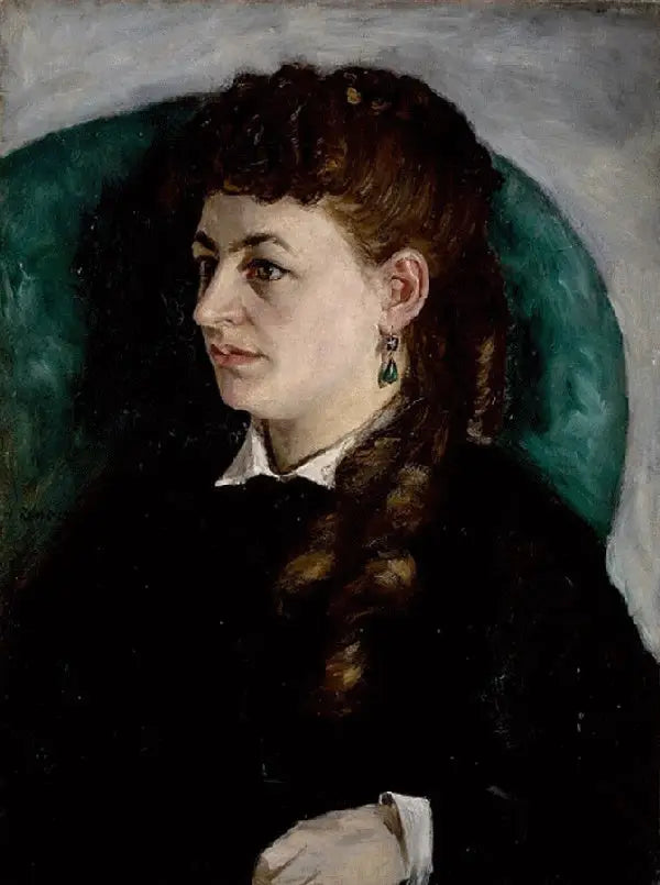Portrait de Clémence Tréhot, dite Mme Jules Le Cœur - Pierre-Auguste Renoir image 1 reproduction artisanale de tableau