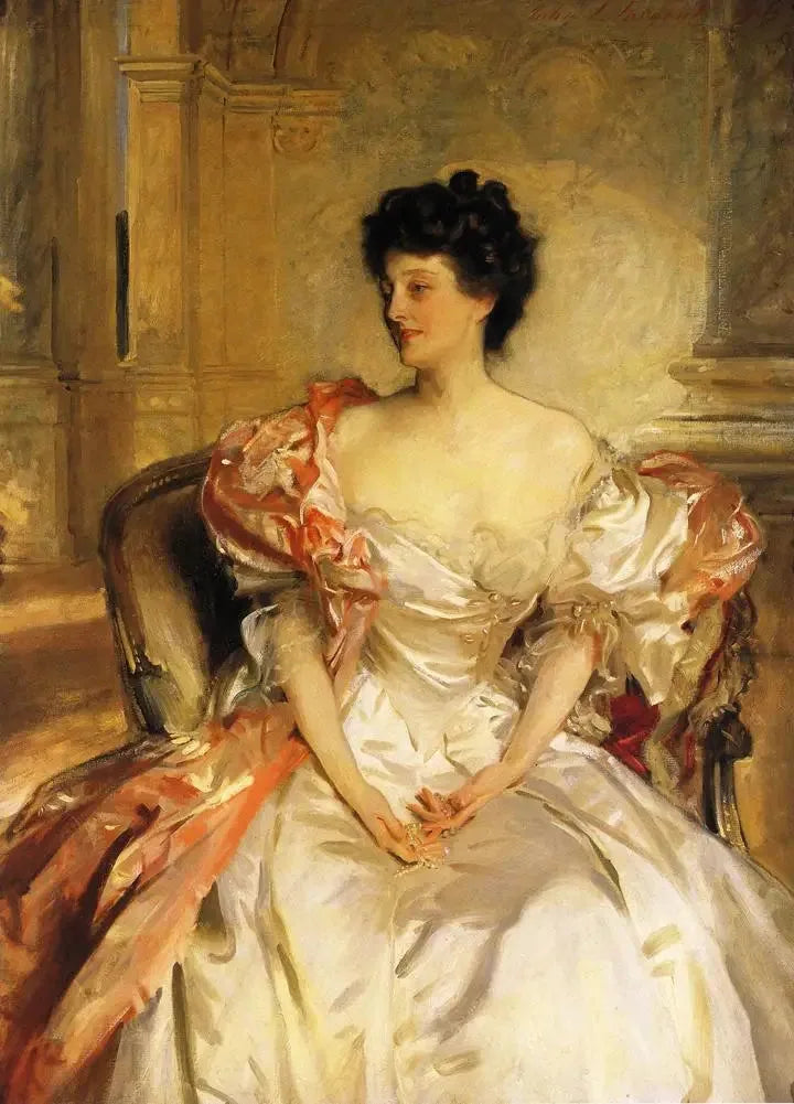Portræt af Cora Elizabeth Smith Colgate Kennard, kortvarigt grevinde af Strafford - John Singer Sargent