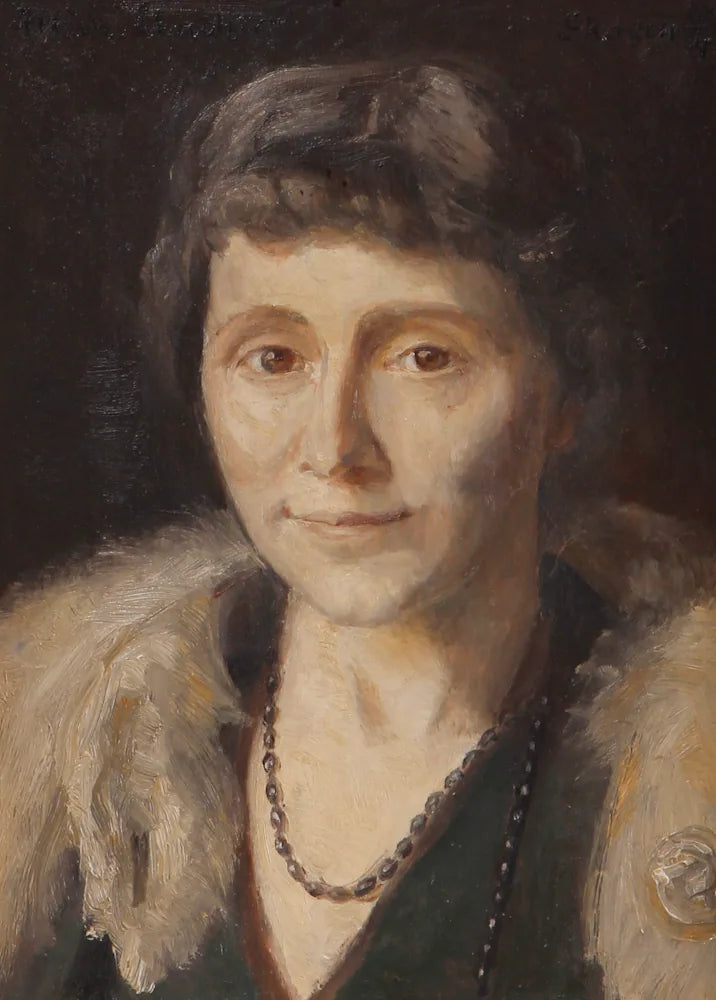 Portræt af Cornelia Elisabeth Bech. -Michael Peter Ancher