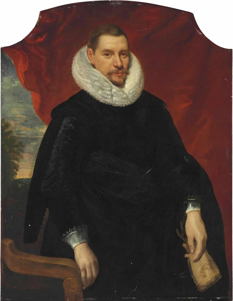 Portrait af Cornelis van Lantschot (1572-1656), ca. 1620 - Peter Paul Rubens