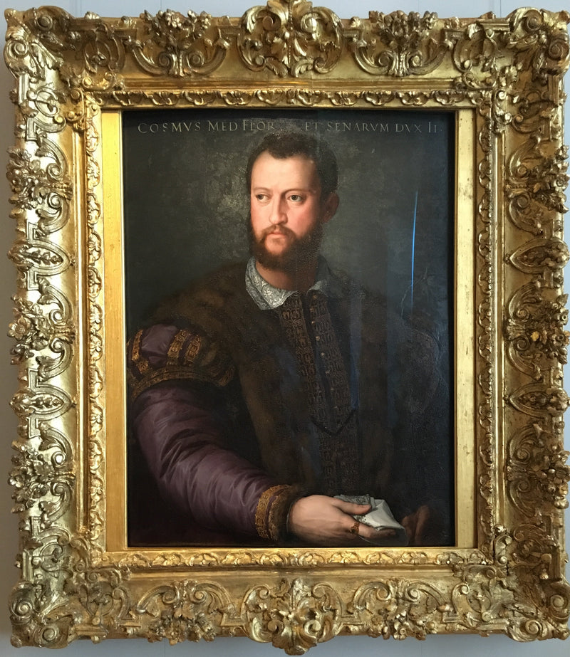 Portræt af Cosme I af Medici. - Bronzino