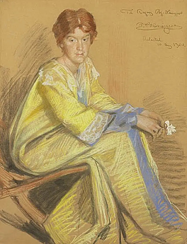 Portrait af Dagny Bjørnson Langen. - Peder Severin Krøyer