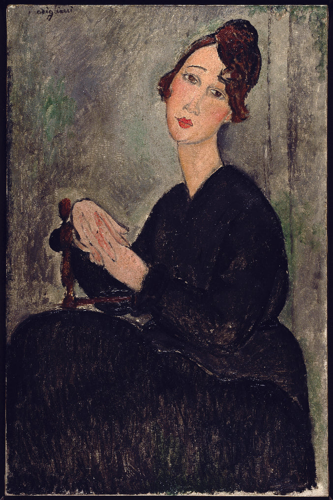 Reproduction du tableau « Portrait de Dédie - Amedeo Modigliani » par Alpha Reproduction en peinture à l’huile
