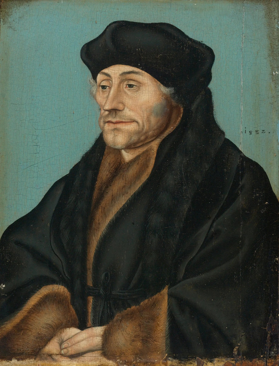 Portræt af Desiderius Erasmus - Lucas Cranach den Ældre