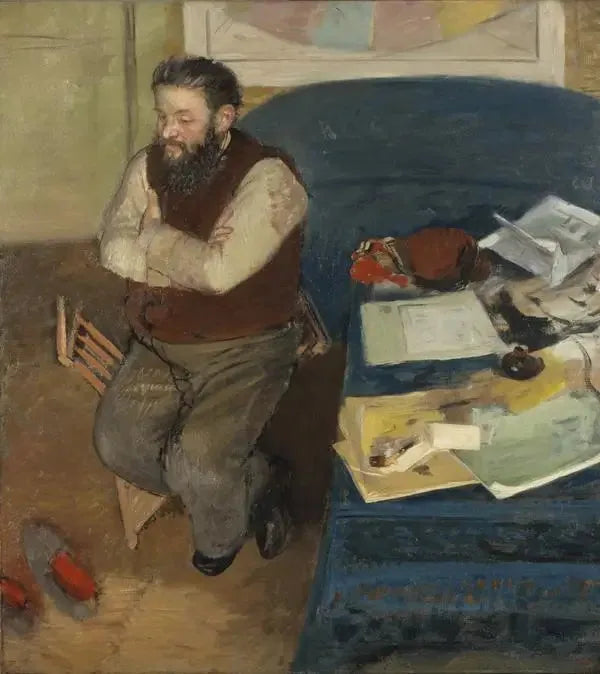 portræt af Diego Martelli - Edgar Degas